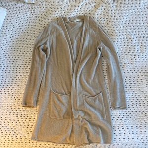 Coziest barefoot dreams long cardigan in taupe